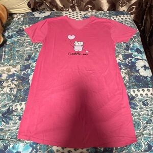 Pink 'Cuddle Me' Short Sleeve Nightshirt